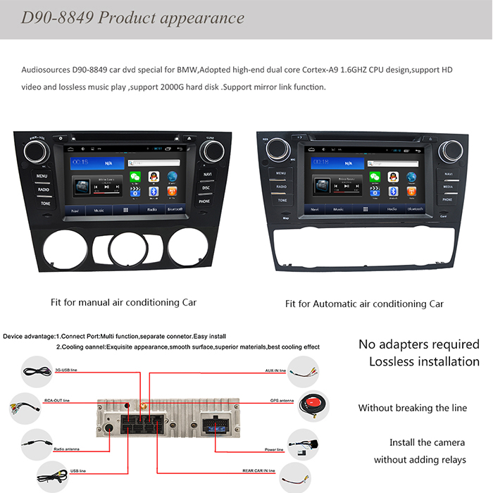 MULTIMEDIJA ANDROID D90-8706 ZA BMW E90.E91.E92.E93